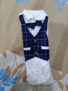 Baby Boy Party Wear Onesie For 3-6 Months