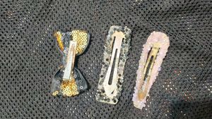 Sparkly Hair Clip Trio