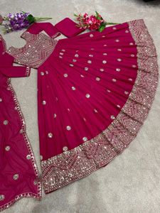 New Party wear Long Anarkali Gown Cum Suit Full Se