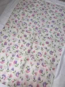 Floral Print Cotton Fabric Piece