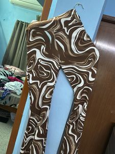 Trendy Brown Patterned Top