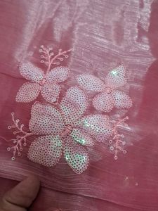 Elegant Mauve Embellished Saree