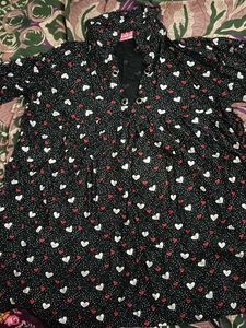 Heart Print Top