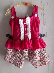 Dreamy Pink Top And Short For Baby Girl