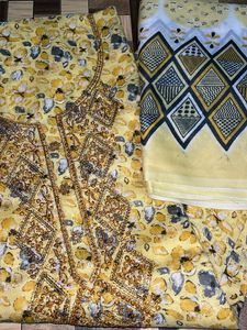 Pink Floral Salwar Kameez Set