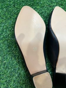 Chic Black Block Heel Mules