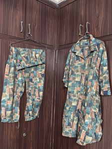 CO ORD SETT!!! Retro Patchwork Print!!