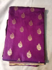 Purple &amp; Gold Saree