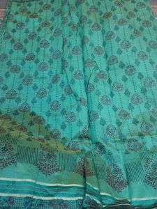 Block Print Cotton Saree