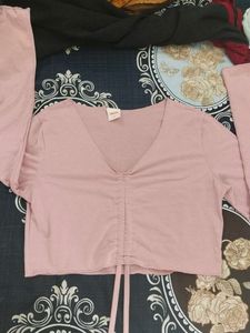 Long Sleeves Crop Top