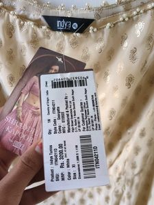 Elegant Gold Anarkali Kurta