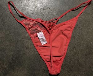 Coral Lace Thong