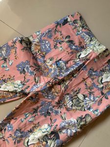 Floral Print Skinny Jeans