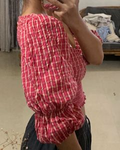 Checkered Crop Top