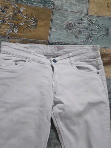 White Denim Skinny Jeans