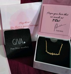 Giva 925 Silver Stay Golden Necklace
