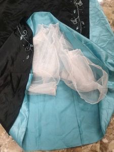 Black &amp; Turquoise Butterfly Dress