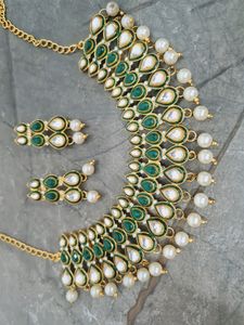 KUNDAN JAIPURI JEWELRY SET