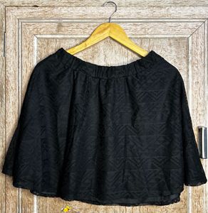 🔥😳Black Lace Mini Skirt