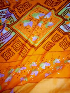 Floral Print Saree Womens