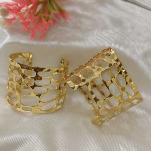 Gold Cuff Bangle - Anti Tarnish