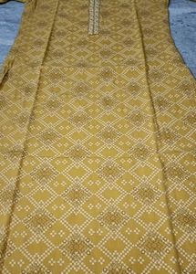 Avasaa Brand Yellow Printed Kurti