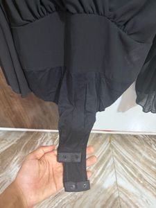 Boohoo Black Thong Top