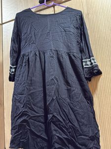 Black Embroidered Dress