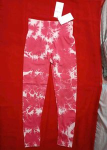 Pink Tie-Dye Leggings