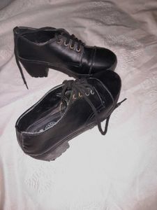 Black Platform Ankle Boots