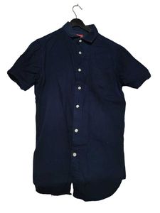 Navy Blue Short Sleeve Shirt