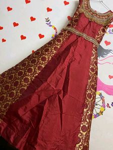 Maroon  Gown