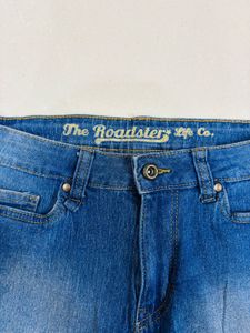 Mid Rise Frayed Denim Shorts