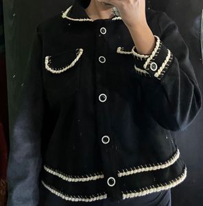 Black cropped jacket