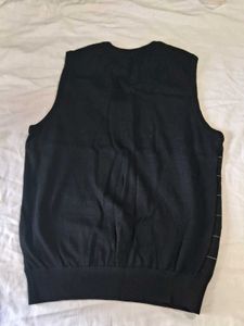 Floral Checkered Sweater Vest