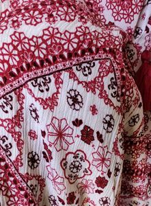 🍁 Boho Maroonish Red Colour Beautiful Top