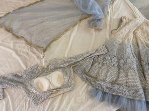 Diwali Sale - Kalki Ombre Crystal Chikankari Lehen