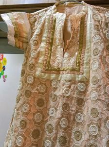Embroidered Kurta And Dupatta