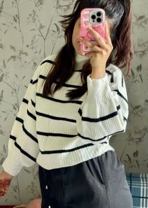 Striped Knit Sweater