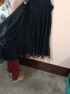 Black Sleeveless Slip Dress