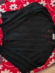 Black knit sweater