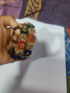 Crystal Beaded Bangles