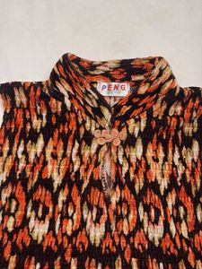 Chinese neck crop top