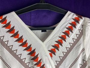 White Embroidered Top