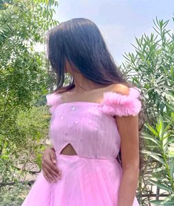 🌺Pink Off Shoulder Fairy Gown