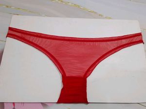 (1100)Red Sheer Thong