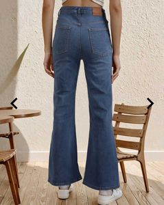 SHEIN High Rise distressed Boot Cut Jea