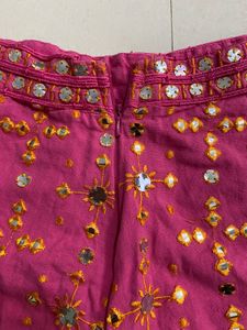 Pink Embellished Shorts