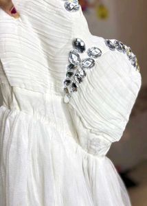 White Tulle Party Dress