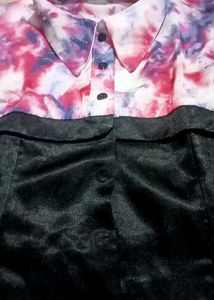 Tie-Dye Corset Crop Top